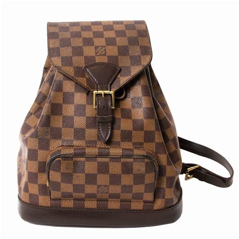 louis vuitton backpack brown checkered|louis vuitton damier backpack.